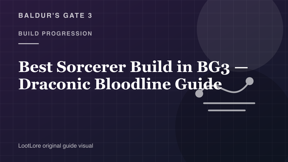 Best Sorcerer Build in Baldur's Gate 3 — Draconic Bloodline Guide original build progression visual