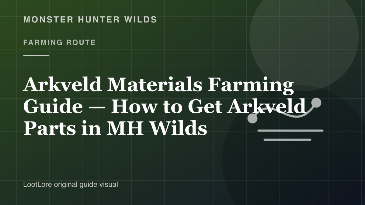 Arkveld Materials Farming Guide — How to Get Arkveld Parts in MH Wilds original farming route visual