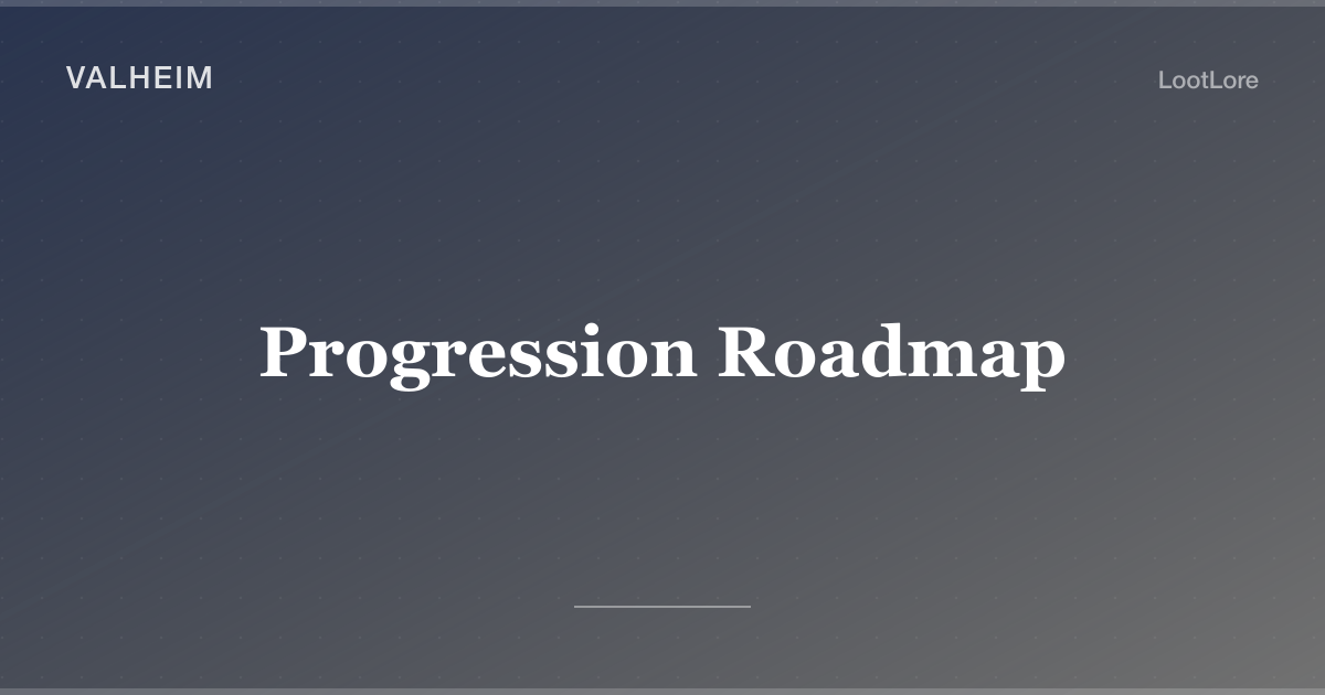 Valheim progression roadmap cover
