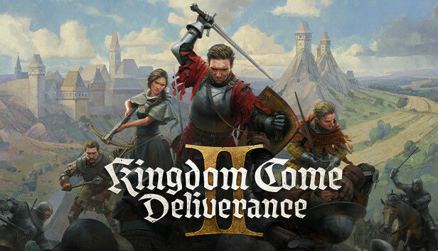 Kingdom Come: Deliverance 2 hero banner — armored knight against medieval Bohemian landscape