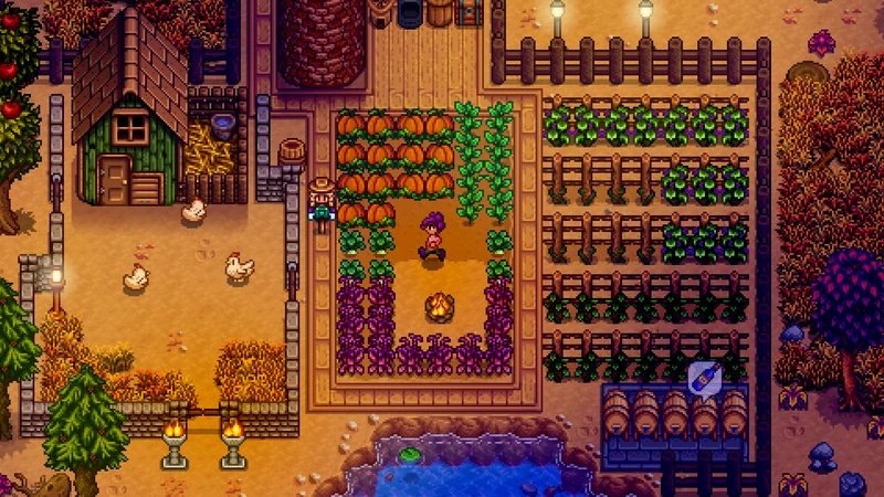 Stardew Valley — farming sim game card