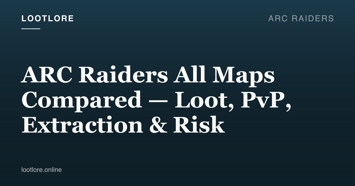 ARC Raiders map comparison showing Spaceport and Dam Battlegrounds environments