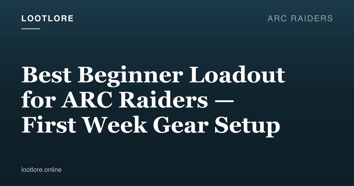 ARC Raiders — best beginner loadout guide screenshot