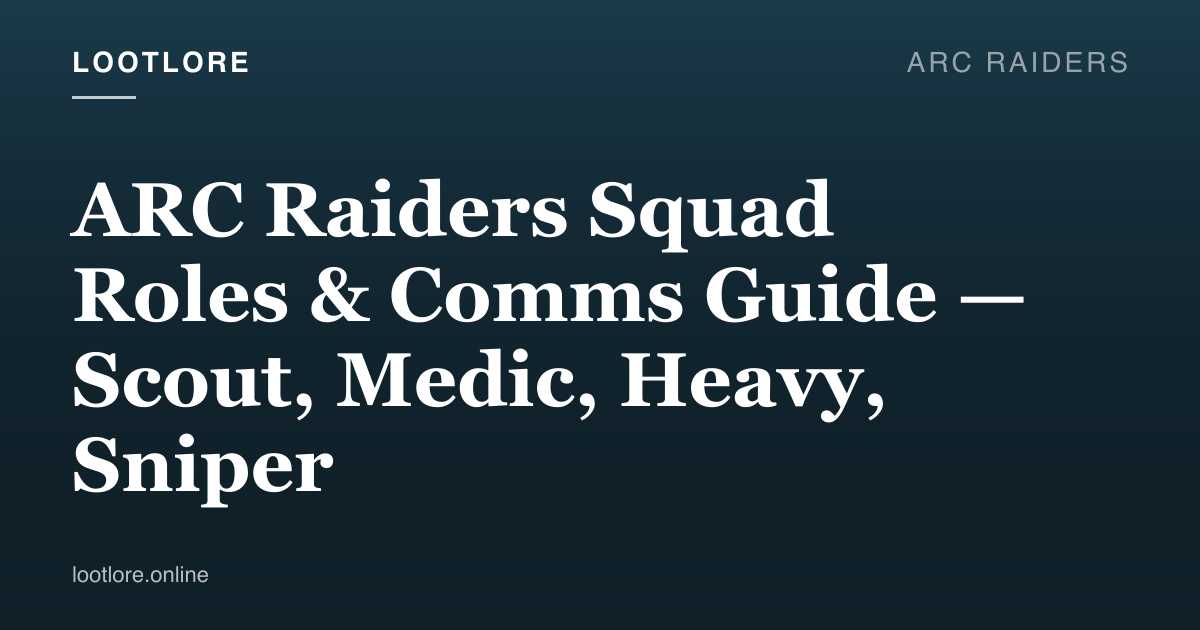 ARC Raiders squad members in coordinated formation