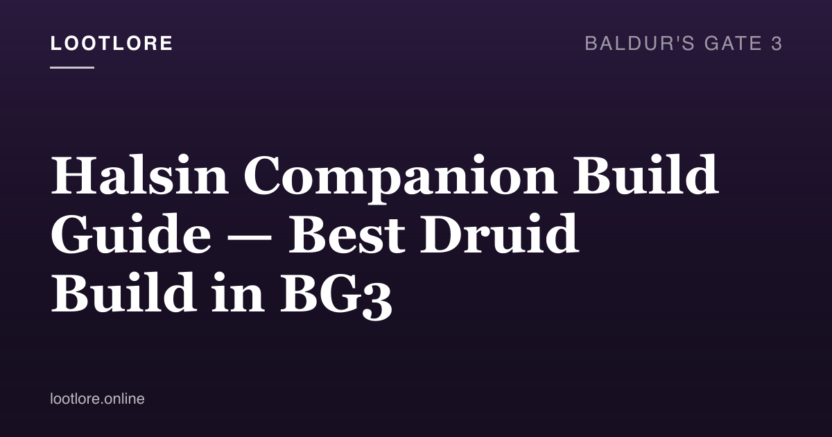 Halsin the Wood Elf Druid in Wild Shape form in Baldur's Gate 3
