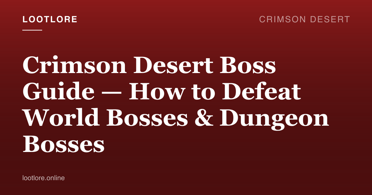 Crimson Desert — boss encounter guide screenshot