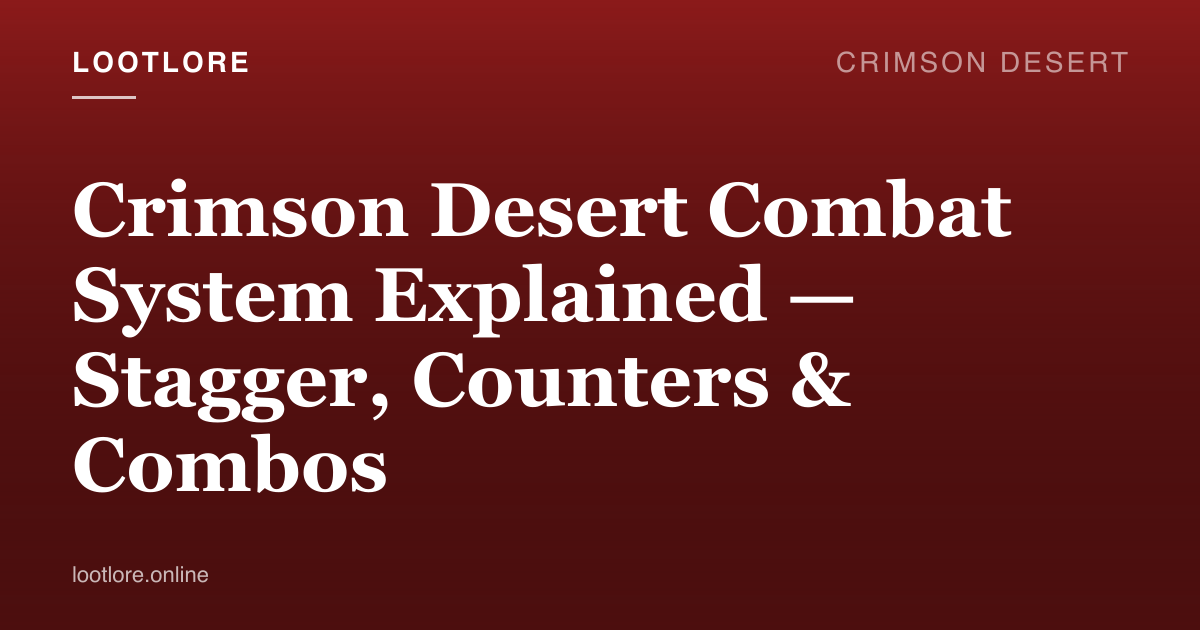Crimson Desert — combat system guide screenshot