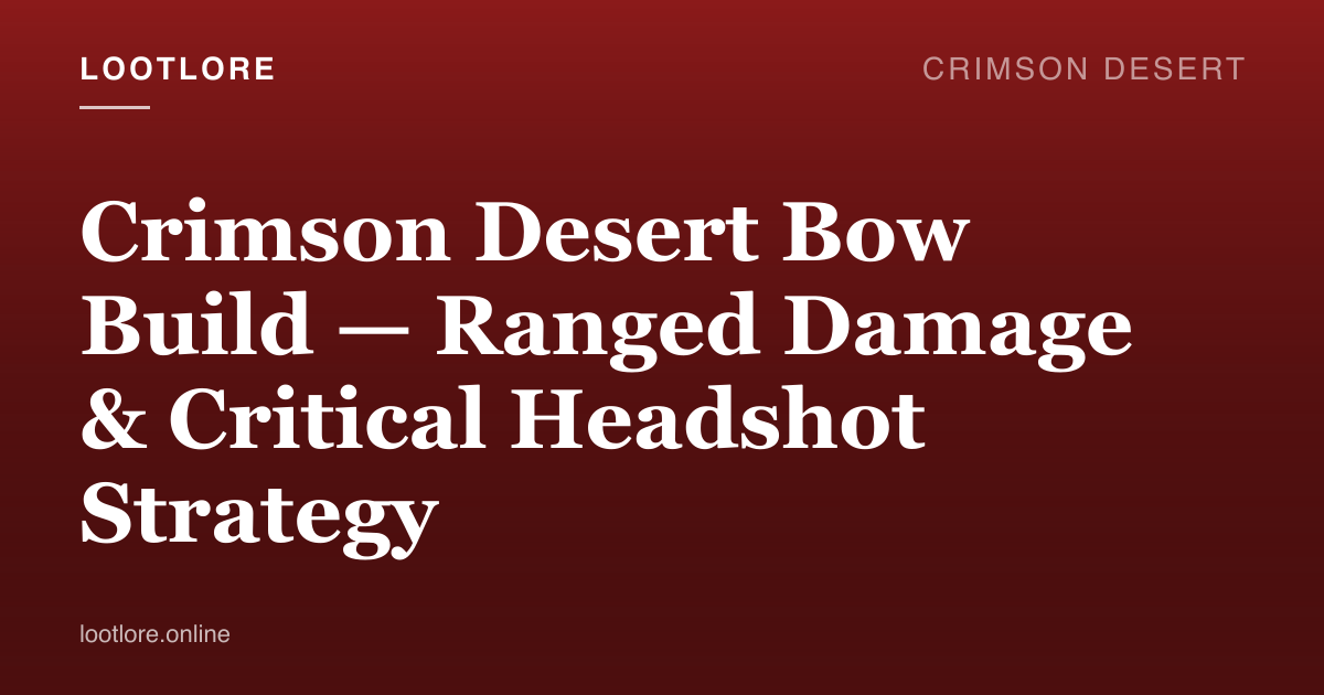 Crimson Desert Macduff aiming a Bow