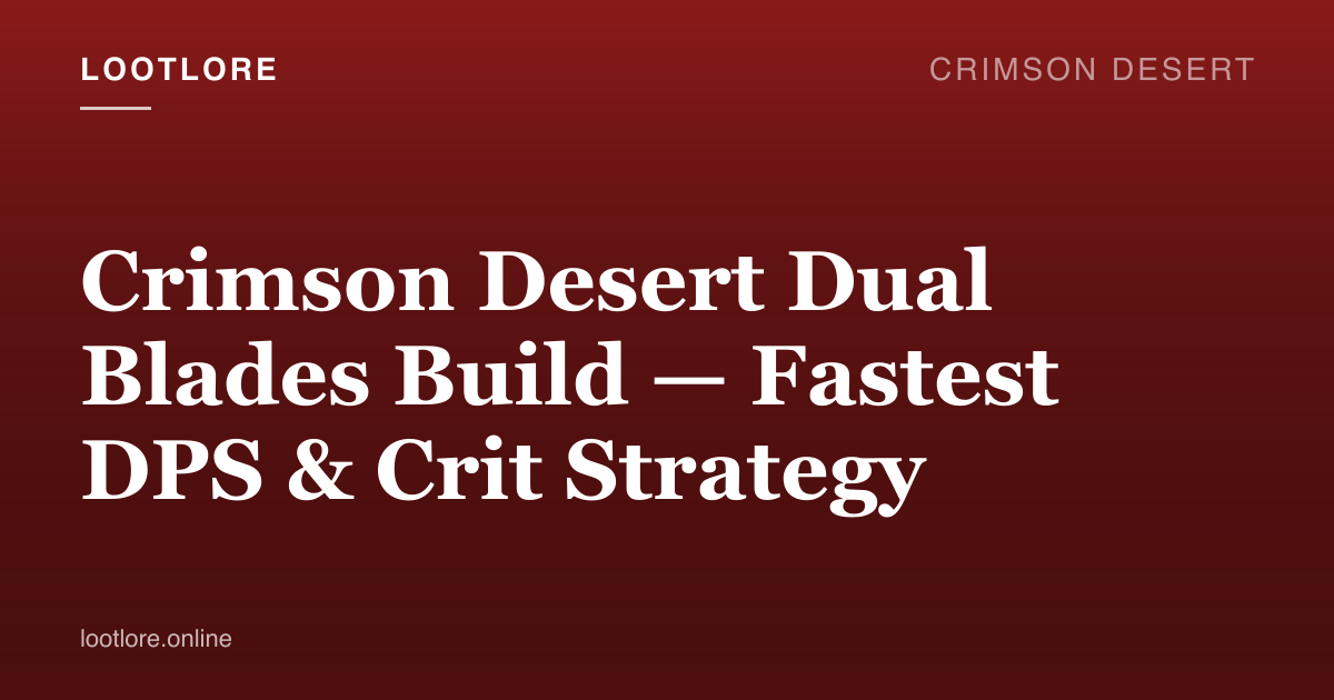 Crimson Desert Macduff wielding dual blades