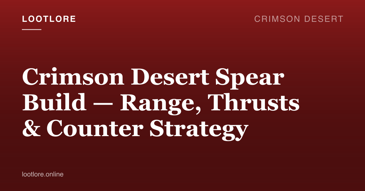 Crimson Desert Macduff with a spear