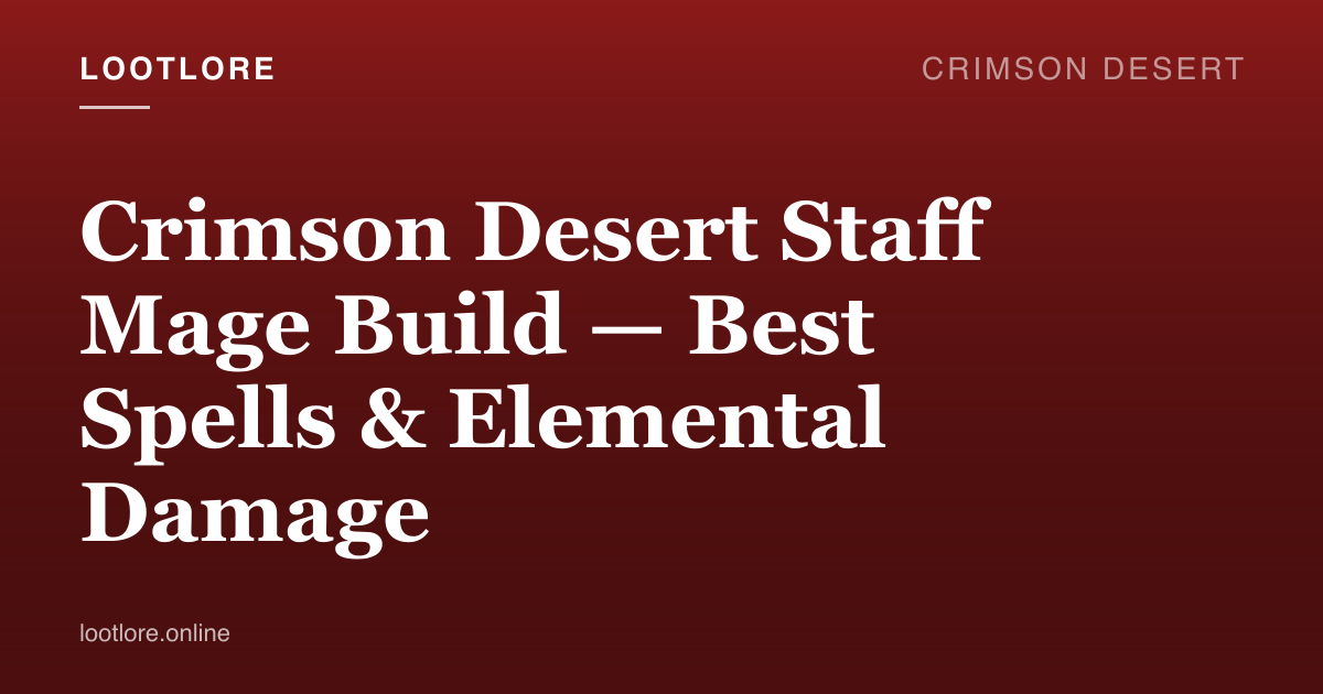 Crimson Desert Macduff casting magic with a Staff