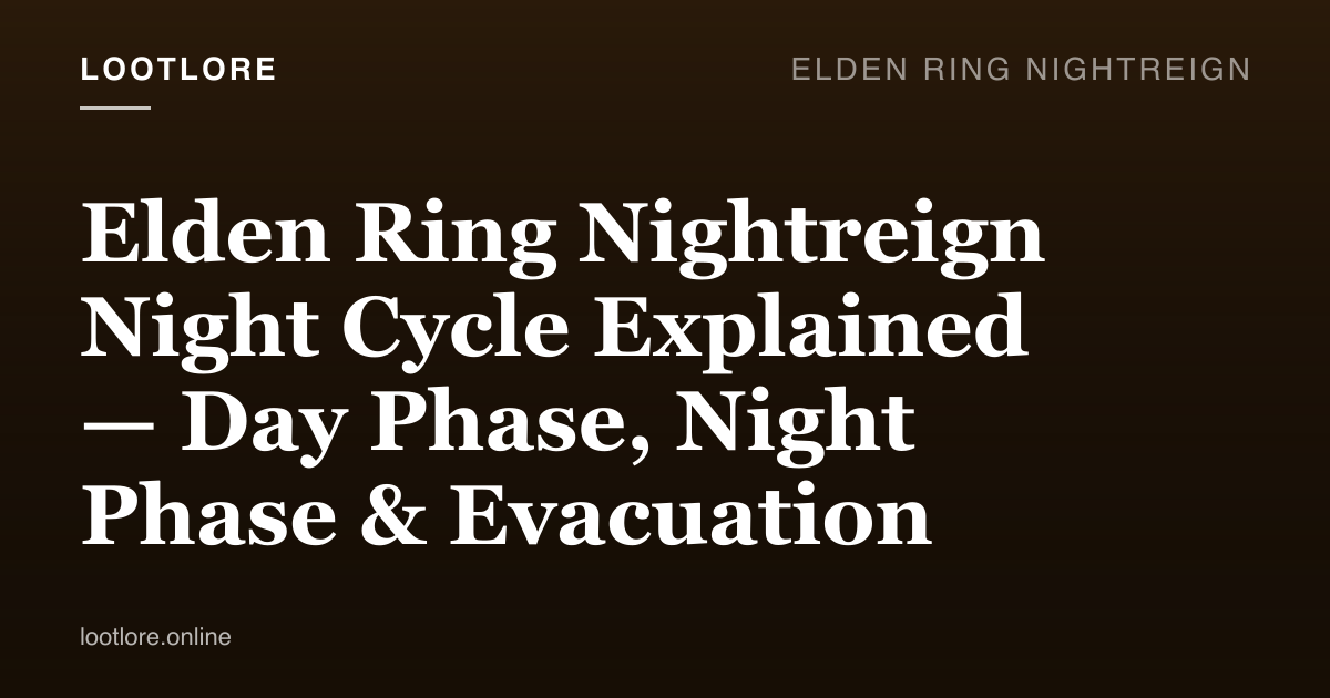 Elden Ring: Nightreign guide cover for Elden Ring Nightreign Night Cycle Explained — Day Phase, Night Phase & Evacuation
