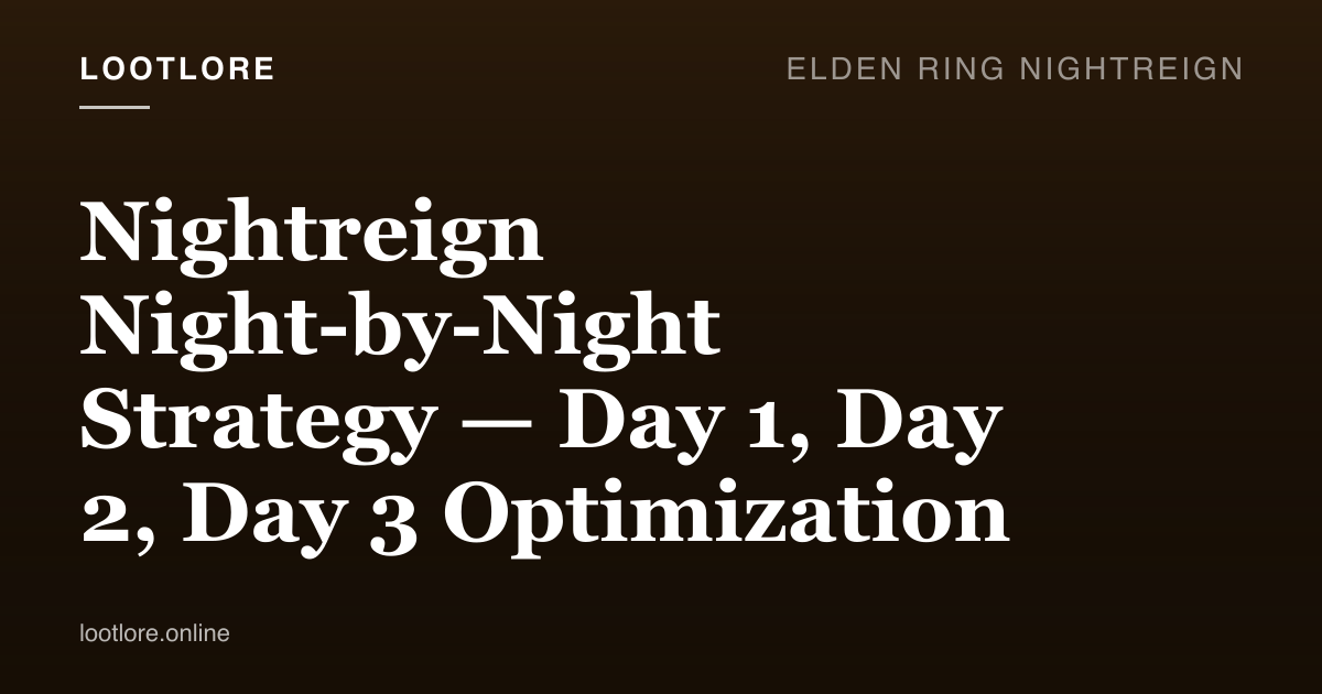 Nightreign 3-day Expedition cycle map