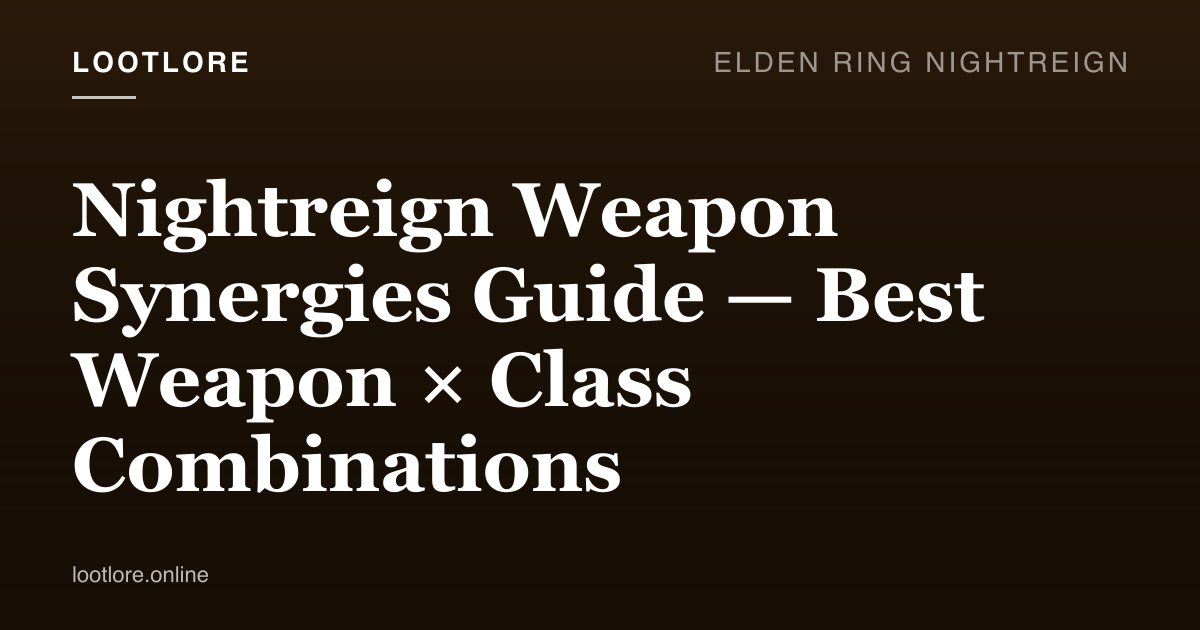 Nightreign weapon synergies between Nightfarers and armaments