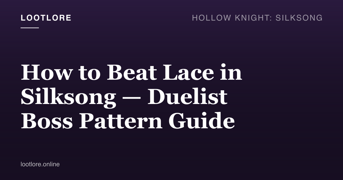 How to beat Lace in Silksong — Hornet against a fast duelist boss on a rooftop arena