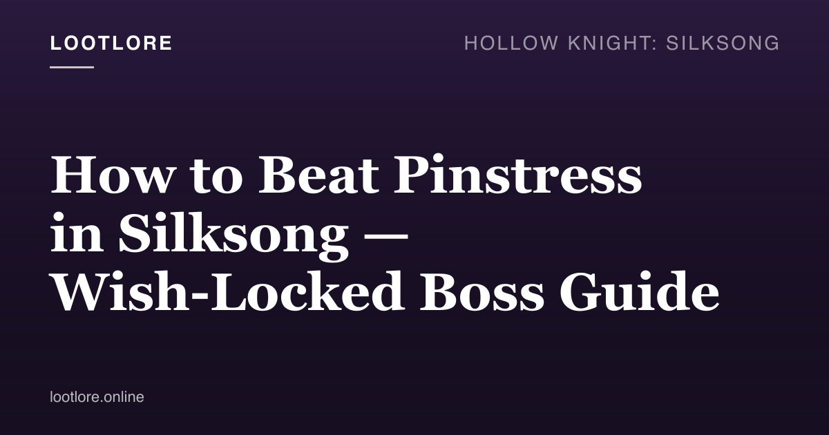 How to beat Pinstress in Silksong — Hornet parrying incoming pins from the Wish-locked boss