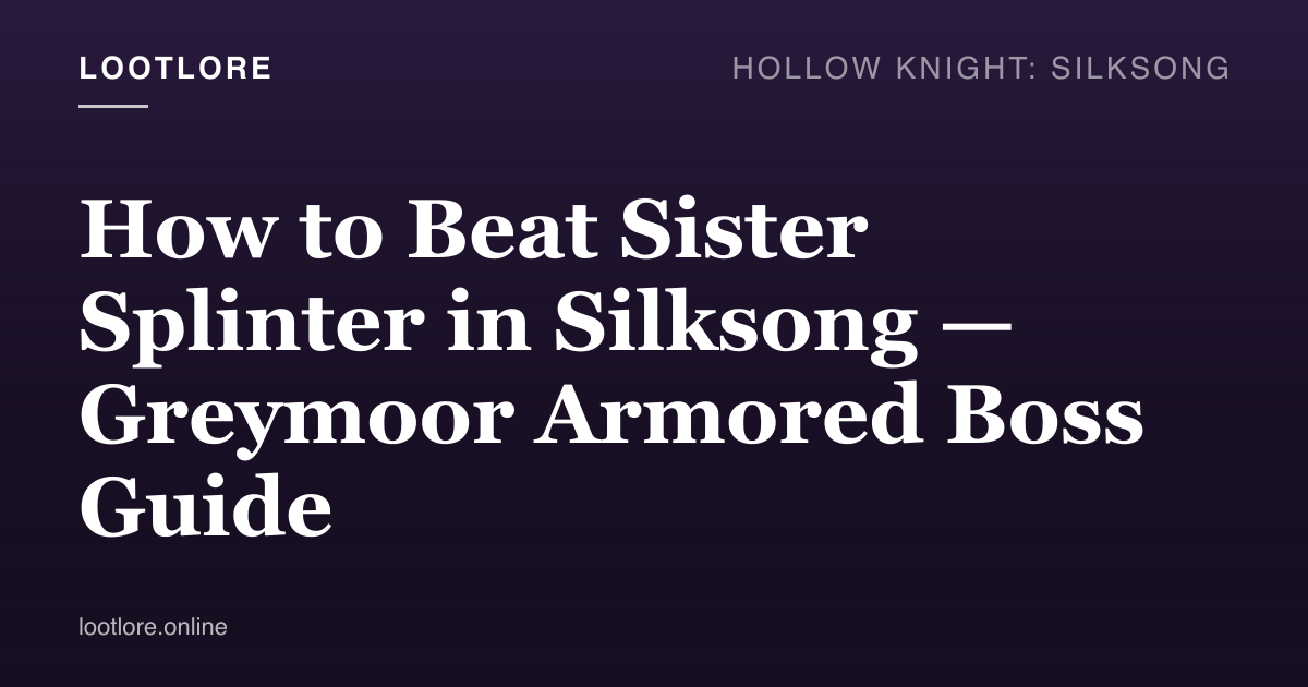 How to beat Sister Splinter in Silksong — Hornet facing an armored mantis boss in the Greymoor caverns