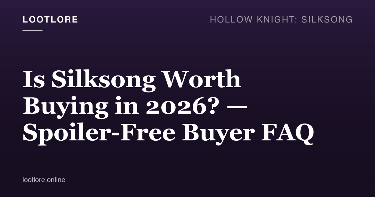 Silksong key art — Hornet pose for the buyer FAQ, no spoilers