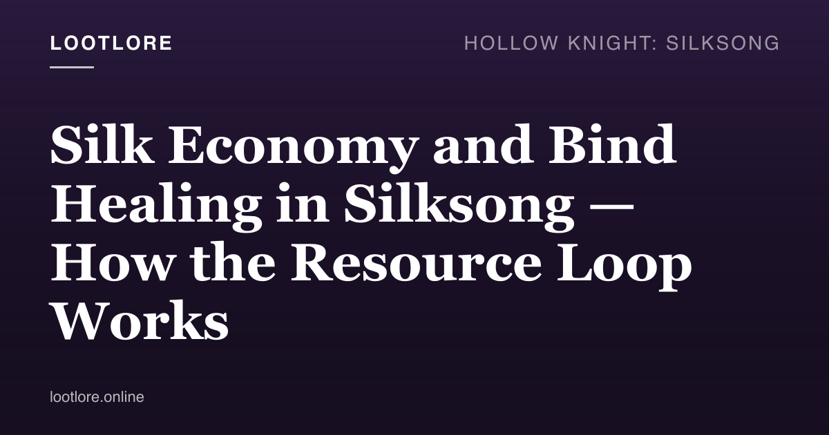 Silk economy in Silksong — Hornet's silk meter HUD with Bind heal animation in progress