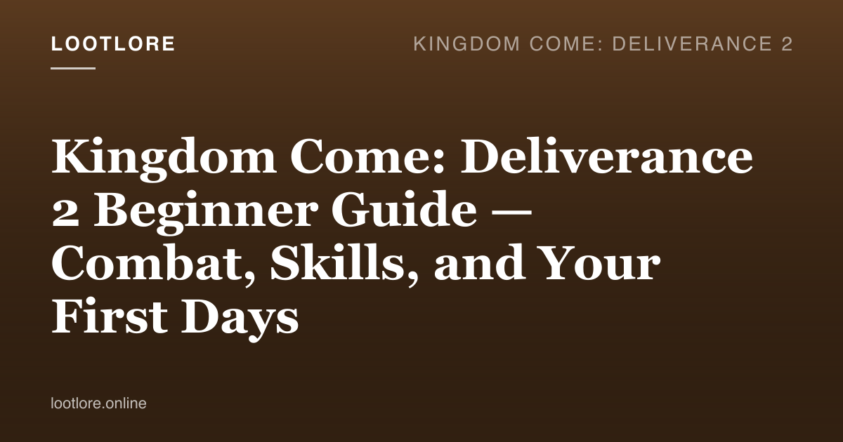 Kingdom Come: Deliverance 2 beginner guide — Henry in armor in the medieval Bohemia open world