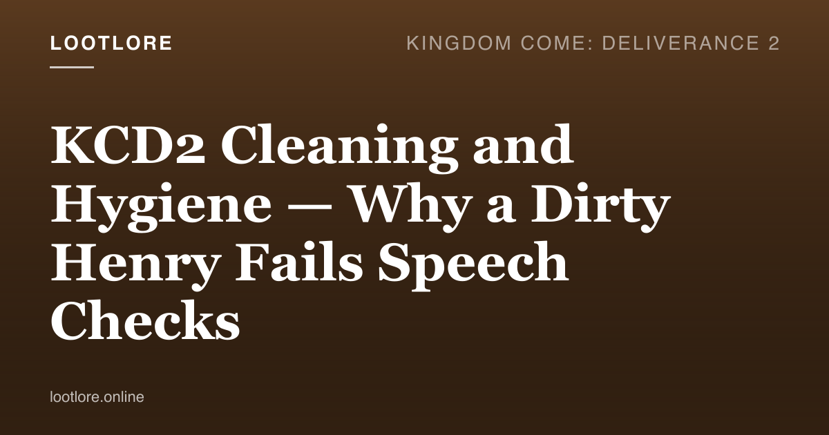 KCD2 cleaning and hygiene comparison — Henry dirty vs clean in the Kuttenberg bathhouse