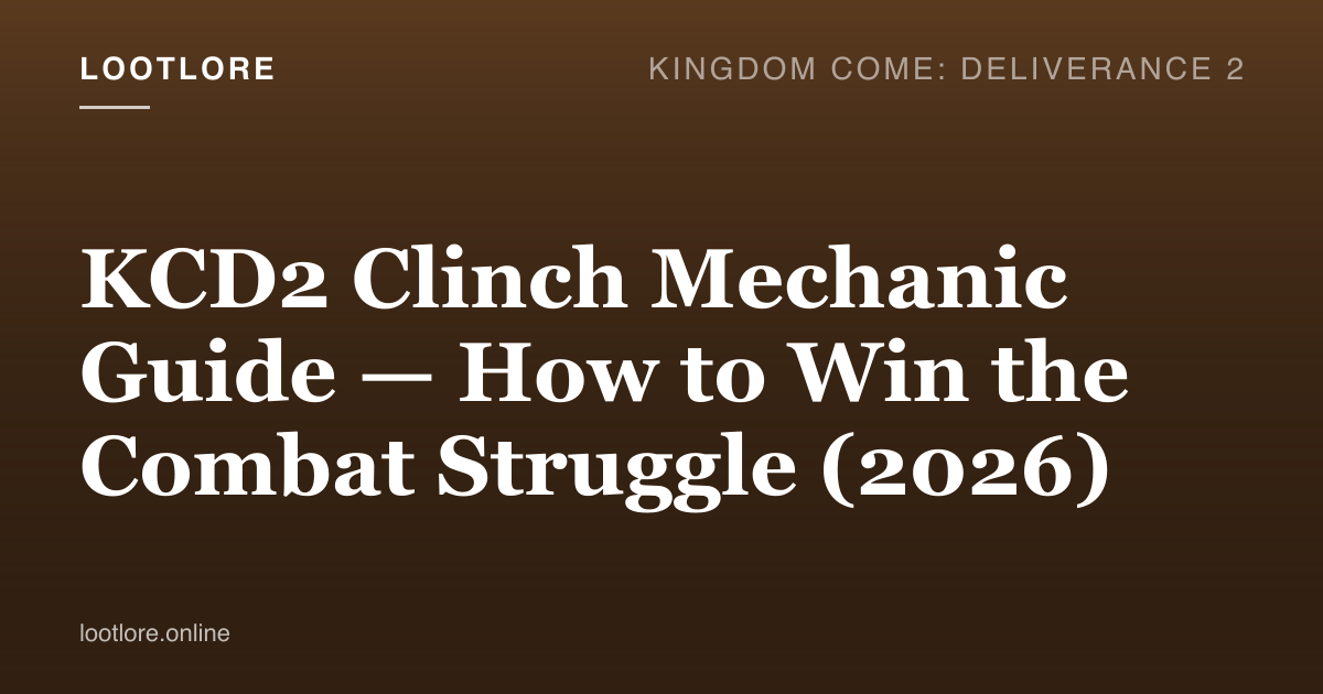 KCD2 combat clinch guide — Henry locked in a grapple struggle with a bandit, on-screen directional input prompt visible