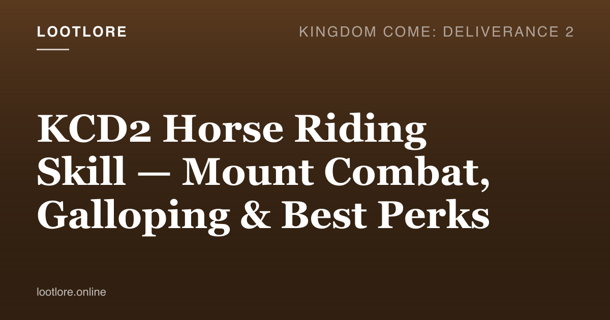 KCD2 horse riding skill — Henry executing a mounted lance charge against a Cuman bandit