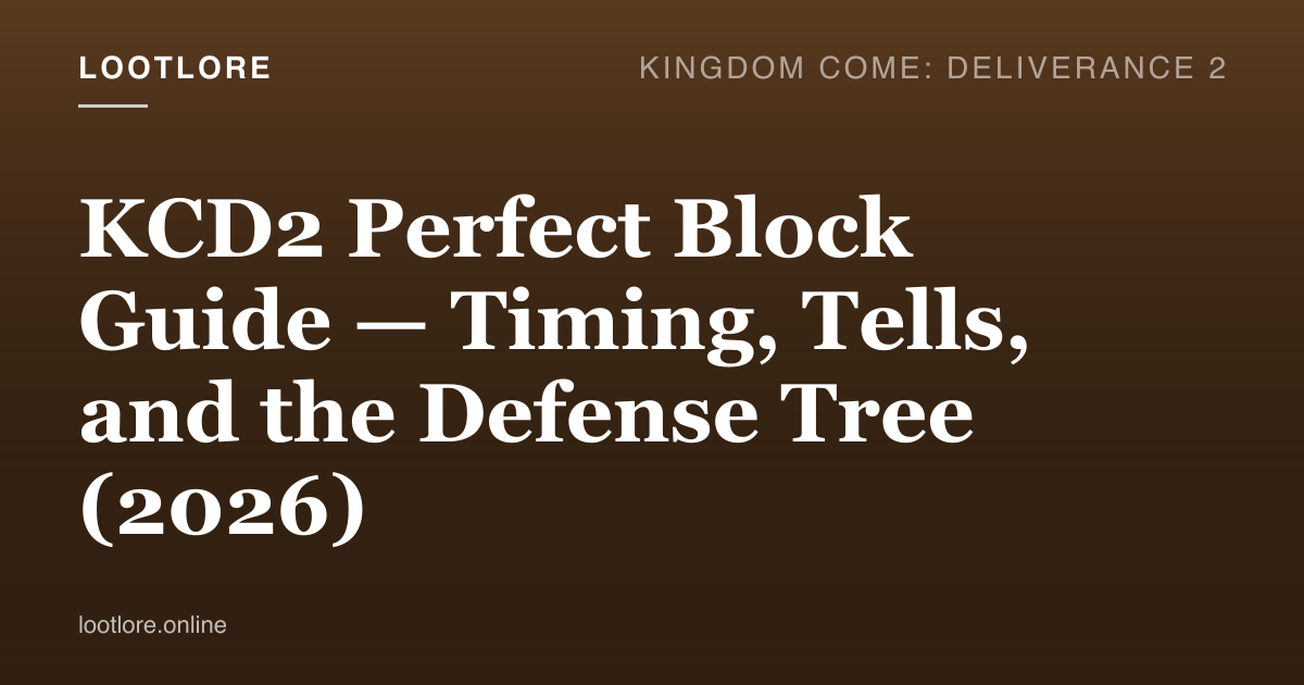 KCD2 perfect block guide — the green shield UI indicator appearing as Henry blocks a longsword strike