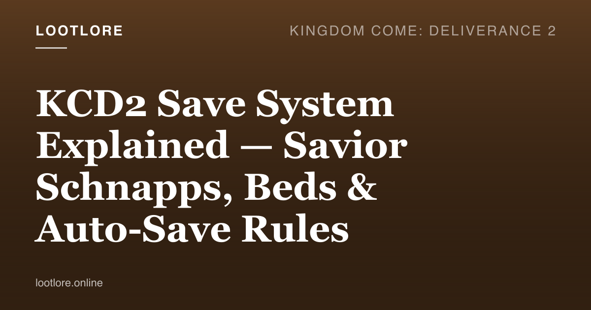 KCD2 save system — Henry drinking Savior Schnapps to manually trigger a save in the Trosky tavern