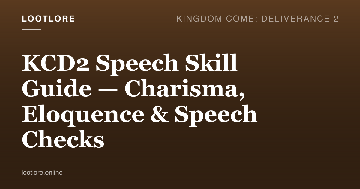 KCD2 speech skill — Henry executing a Speech check during a Trosky council dialogue