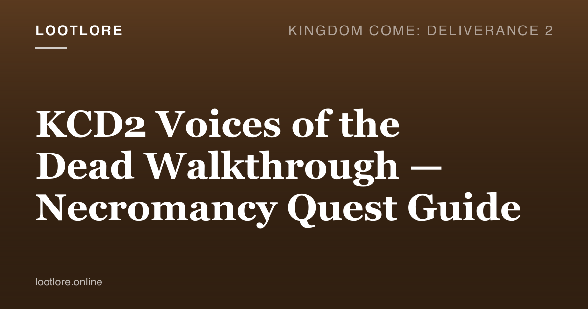 KCD2 Voices of the Dead walkthrough — Henry investigating a graveyard ritual circle by torchlight