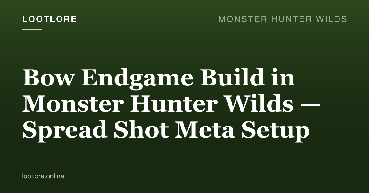 Hunter with a fully charged Bow firing a Spread shot at a monster in Monster Hunter Wilds