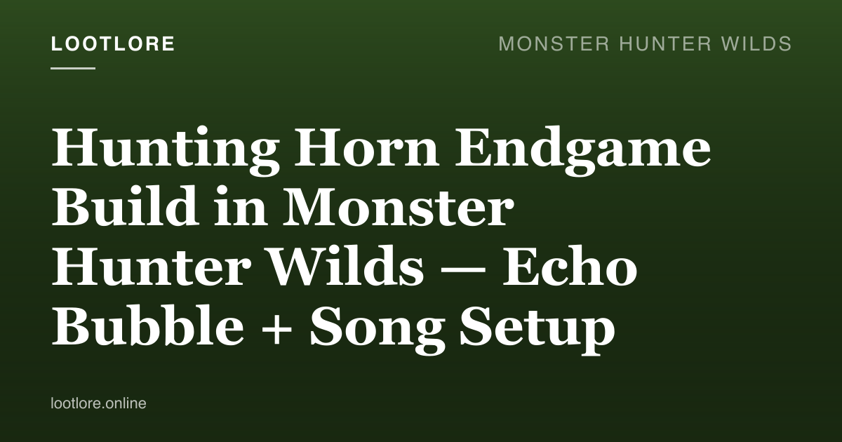 Hunter playing a song on a Hunting Horn while an Echo Bubble pulses in front of a monster in Monster Hunter Wilds