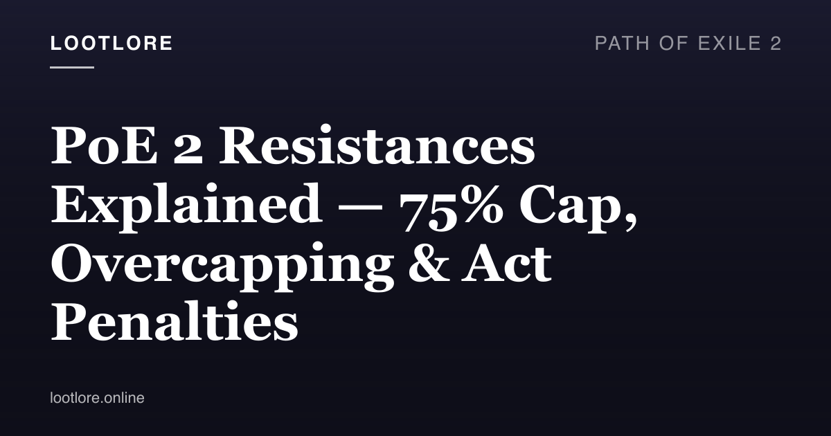 Path of Exile 2 resistance mechanics cover