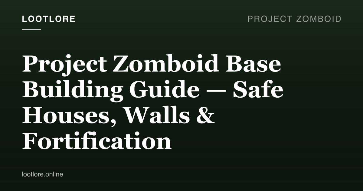 Project Zomboid — base building guide screenshot