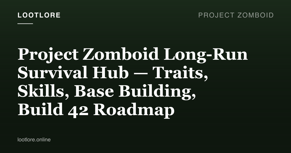Project Zomboid — long-run survival hub image