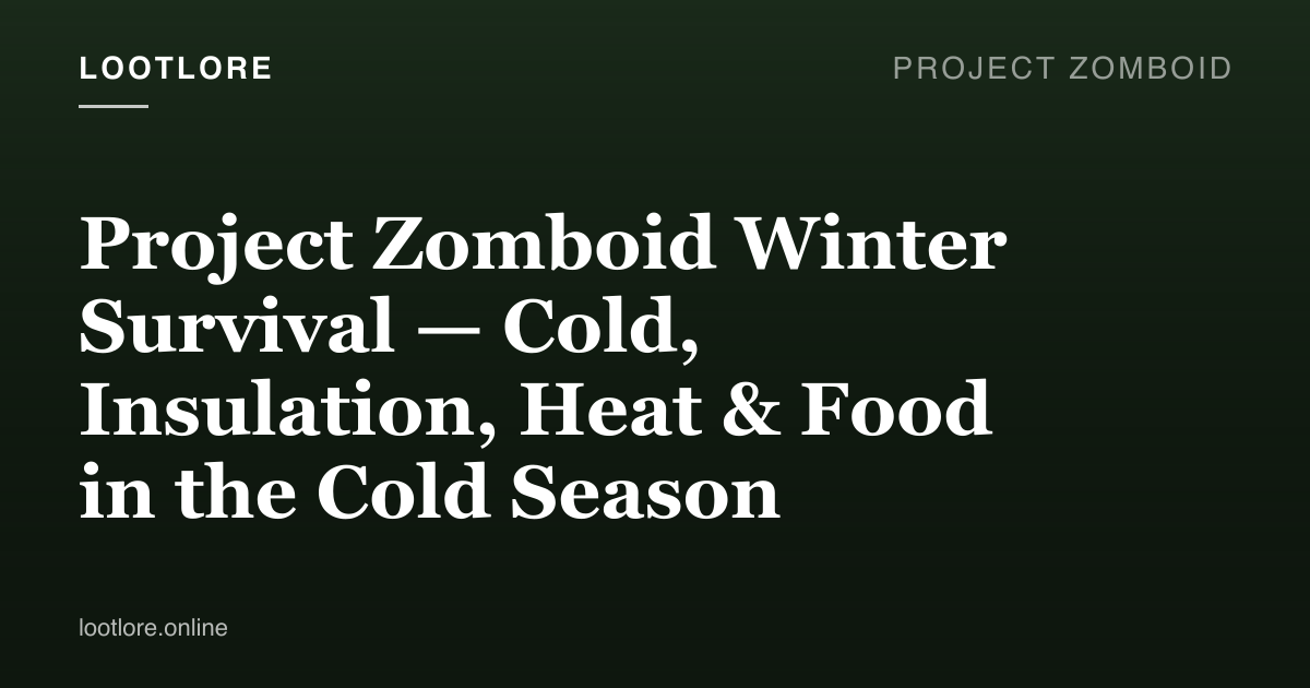 Project Zomboid winter survival guide — cold weather clothing, fireplace, snow