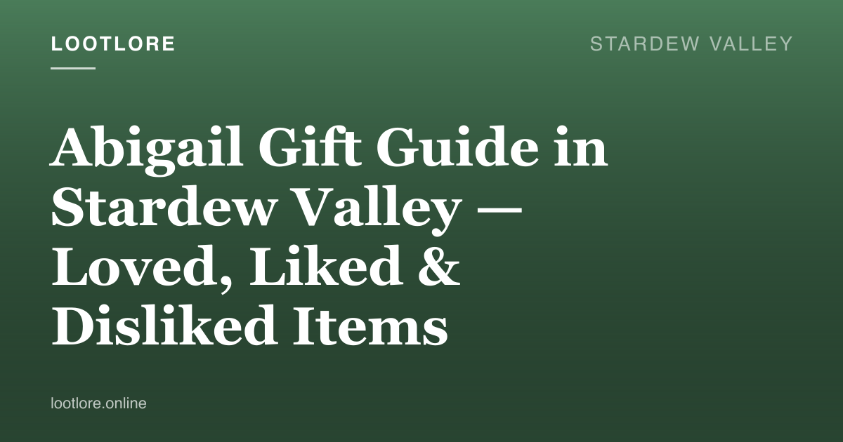 Abigail with her flute and amethyst gems in Stardew Valley