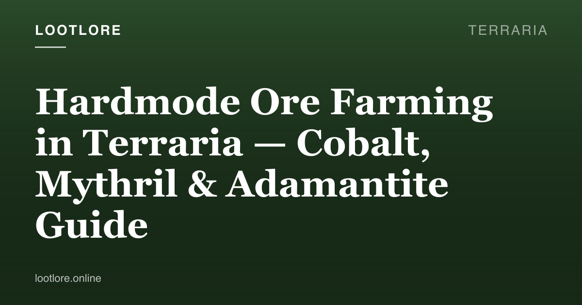 Terraria — Hardmode ore farming guide screenshot