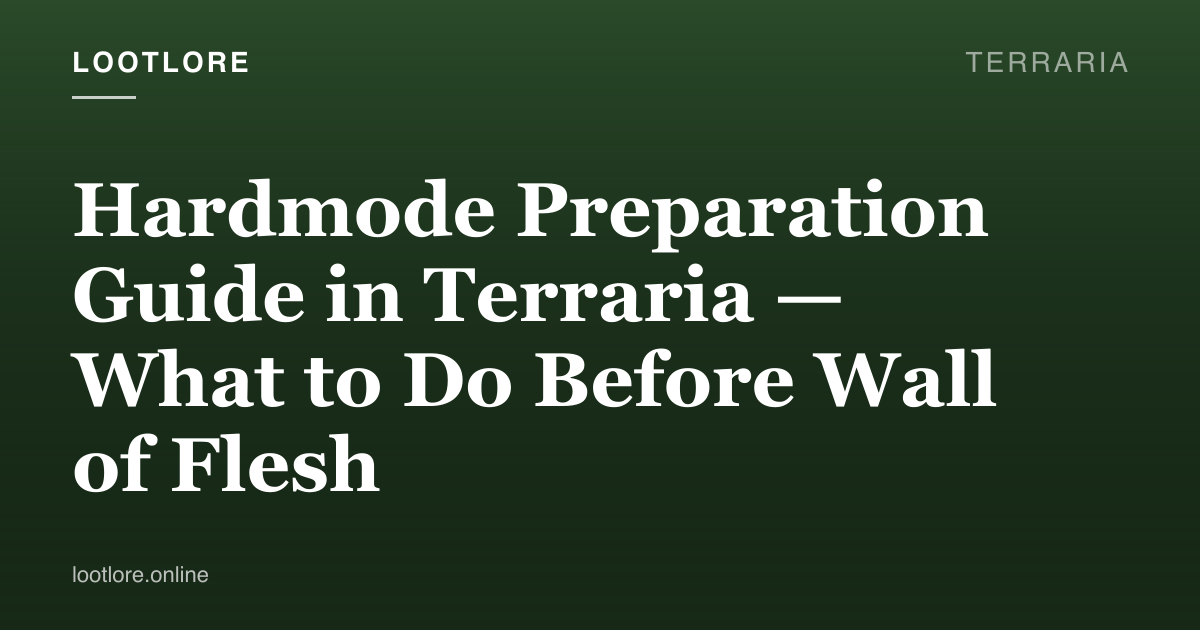 Terraria — Hardmode preparation guide screenshot