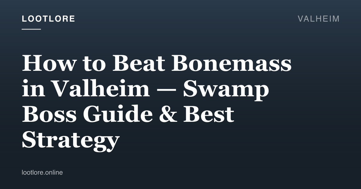Valheim — how to beat Bonemass boss guide screenshot