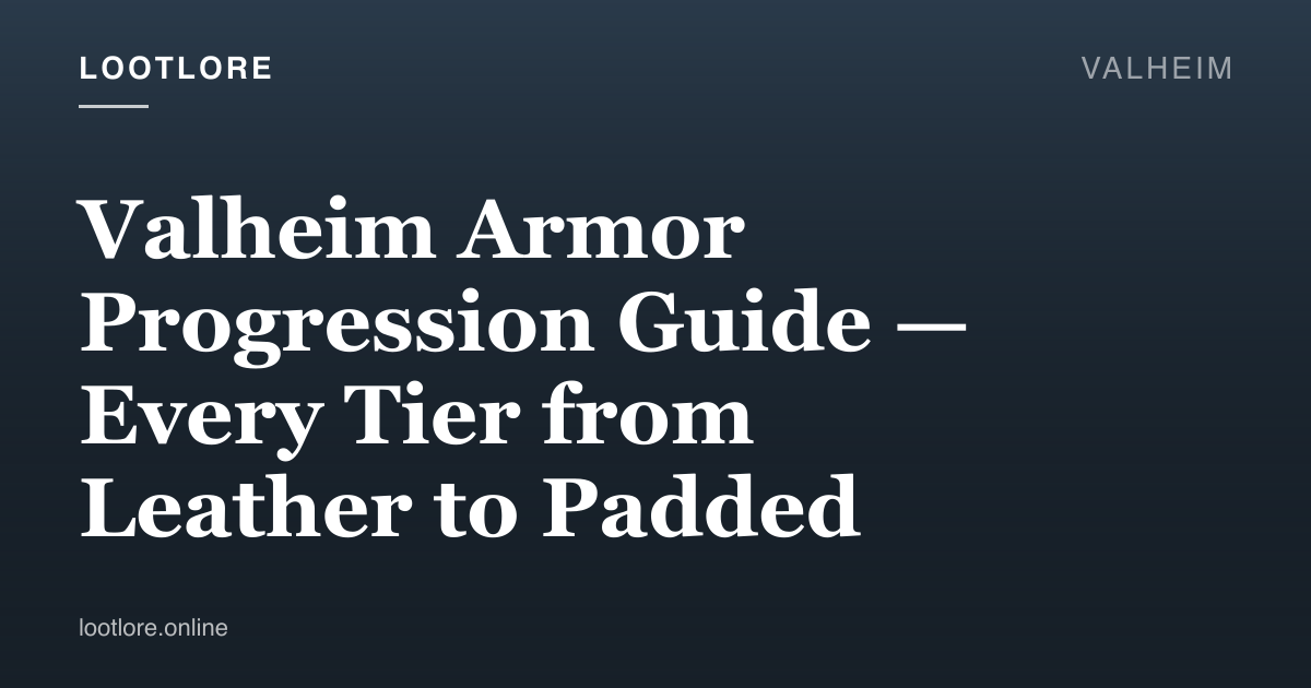 Valheim armor progression guide — warrior in padded armor