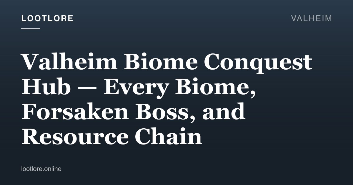 Valheim — biome conquest hub image