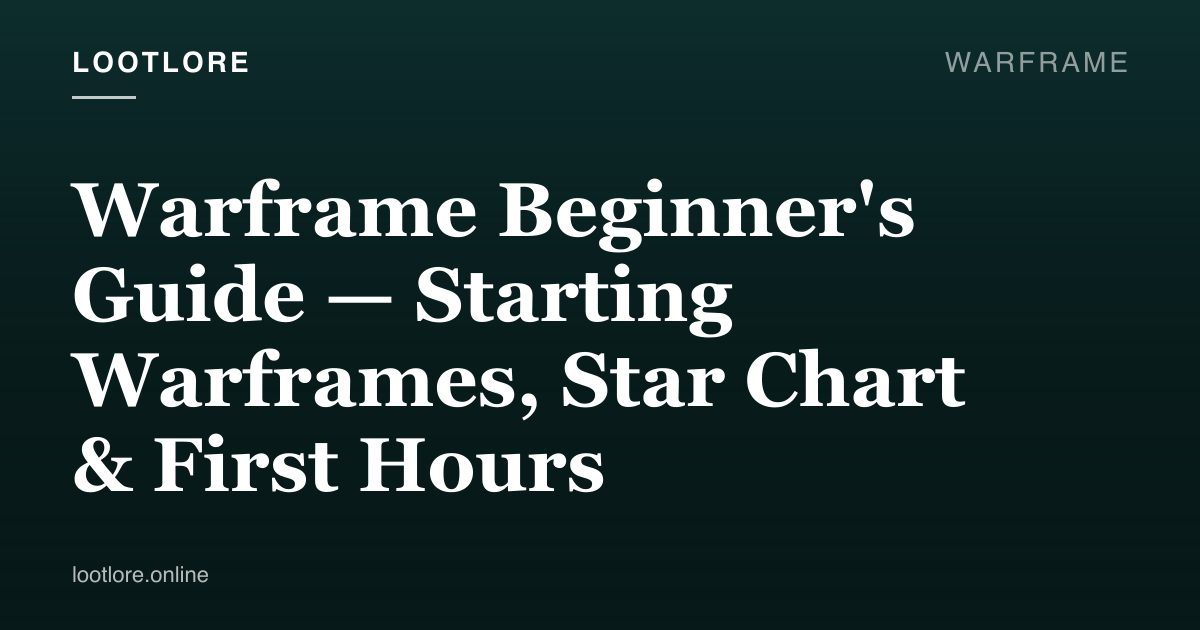 Warframe — beginner's guide screenshot